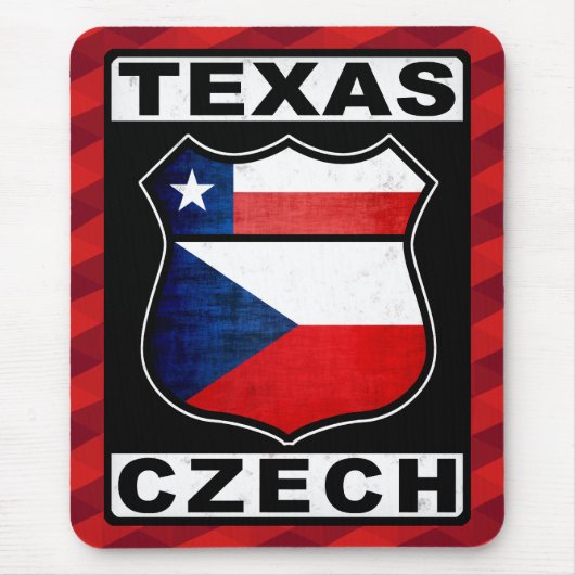 Texas Czech American Mousemat Muismat (Voorkant)