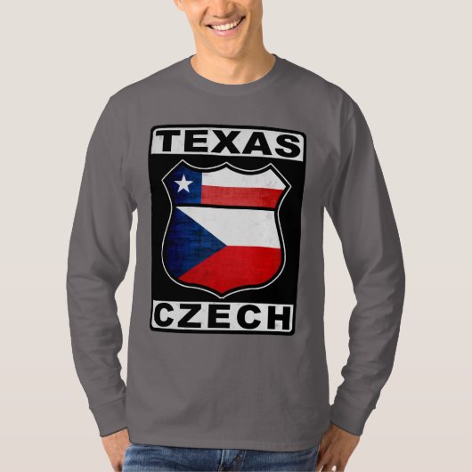 Texas Czech American T-shirt (Voorkant)