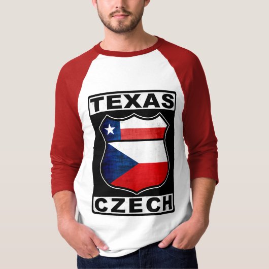 Texas Czech American T-shirt (Voorkant)