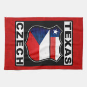 Texas Czech American Tea Towel Theedoek (Horizontaal)
