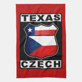 Texas Czech American Tea Towel Theedoek (Verticaal)
