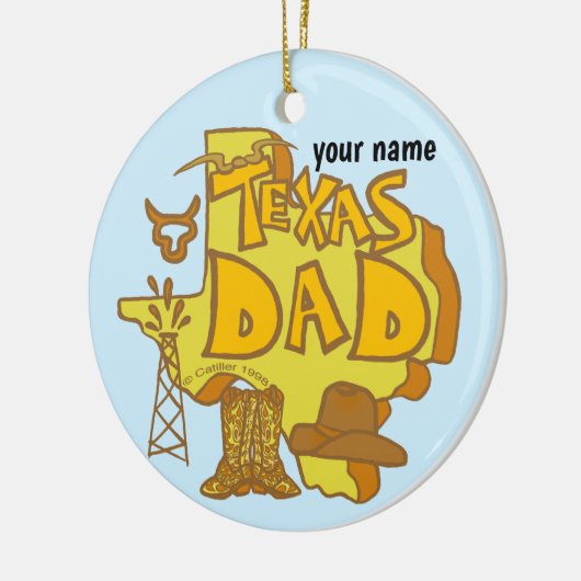 Texas Dad ornament (Links)