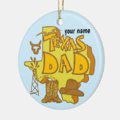 Texas Dad-ornament Keramisch Ornament (Links)