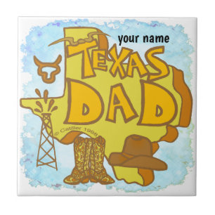 Texas Dad Tegeltje
