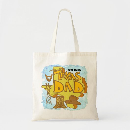Texas Dad Tote Bag (Voorkant)