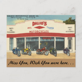 Texas, Dalio's motorfietsen, Fort Worth Briefkaart