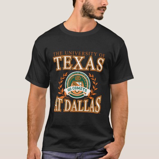 Texas Dallas Comets Lauwerkransen T-shirt (Voorkant)