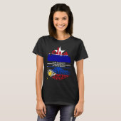 Texas Dallas Half Filipino Roots Dallasite Philipp T-shirt (Voorkant volledig)