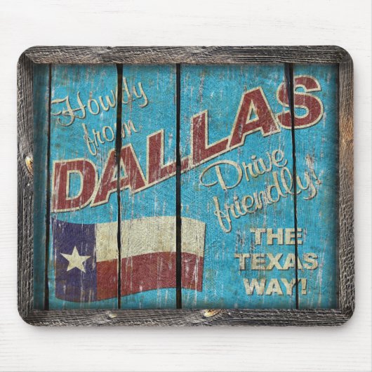  Texas - DallasMouse Pad Muismat (Voorkant)