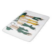 Texas Dames Mode Cowboy Boot Green Gold Badmat (Gekanteld)