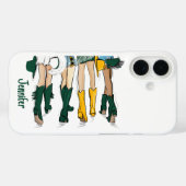 Texas Dames Mode Cowboy Laars Goud Groen Case-Mate iPhone Case (Achterkant (horizontaal))