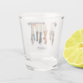 Texas Dames Mode Cowboy Laarzen Petten Sinaasappel Shot Glas (Achterkant)