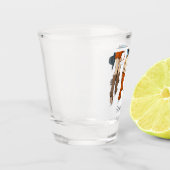 Texas Dames Mode Cowboy Laarzen Petten Sinaasappel Shot Glas (Links)