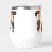 Texas Dames Mode Cowboy Laarzen Sinaasappel Custom (Links)