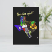 Texas dank u bedankkaart (Staand voorkant)