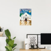 Texas, de Alamo, reisposter Poster (Thuiskantoor)