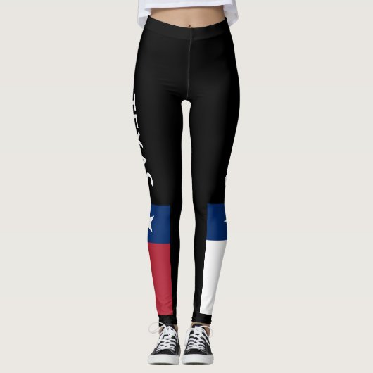 TEXAS De eenzame ster staat Leggings rood wit blau (Voorkant)