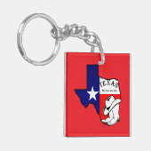 Texas, de eenzame sterrenstaat, sleutelhanger (Voorkant Links)