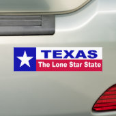 TEXAS, de enige sterrenstaat Bumpersticker (Op auto)