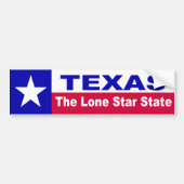 TEXAS, de enige sterrenstaat Bumpersticker (Voorkant)