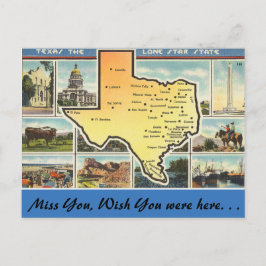 Texas, de Lone Star-staat Briefkaart