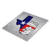 Texas, de Lone Star-staat, de achtergrond van het  Tegeltje (Zijkant)