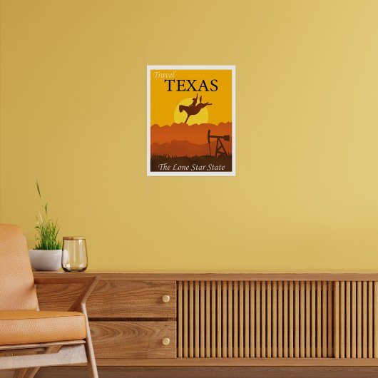 Texas, de Lone Star-staat, Poster (Woonkamer 2)