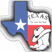 Texas, de Lone Star-staat Sticker (Voorkant)