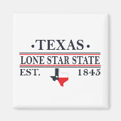 texas de lone ster ster state map contour magneet (Voorkant)