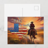 TEXAS de mooie USA Briefkaart (Voorkant / Achterkant)