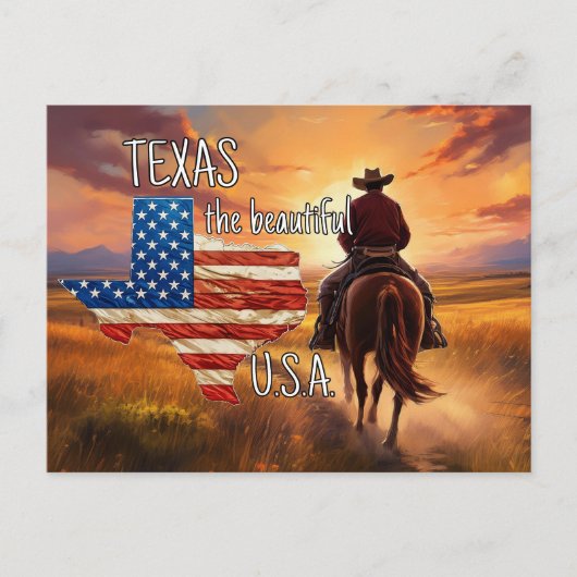 TEXAS de mooie USA Briefkaart (Voorkant)