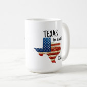 TEXAS de mooie USA Koffiemok (Voorkant rechts)