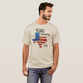 TEXAS de mooie USA T-shirt (Voorkant volledig)