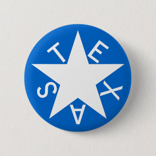 Texas De Zavala Flag Pen Ronde Button 5,7 Cm
