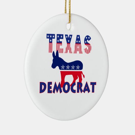 Texas Democraat Keramisch Ornament (Rechts)
