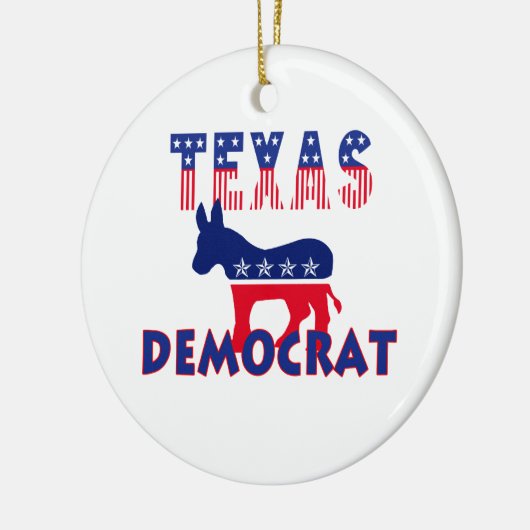 Texas Democraat Keramisch Ornament (Links)