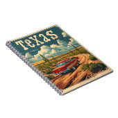 Texas Desert Vintage Auto Notitieboek (Rechterzijde)