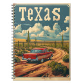 Texas Desert Vintage Auto Notitieboek (Voorkant)