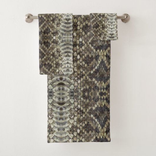 Texas Diamond Back Rattler Bad Handdoek (Insitu)