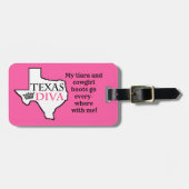 "Texas Diva"-Bagagelabels Bagagelabel (Voorkant horizontaal)
