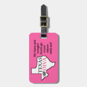 "Texas Diva"-Bagagelabels Bagagelabel (Voorkant verticaal)