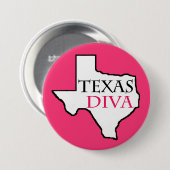 Texas Diva Buttonnen Ronde Button 7,6 Cm (Voorkant /achterkant)
