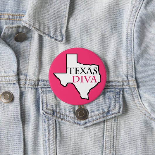 Texas Diva Buttonnen Ronde Button 7,6 Cm (In situ)