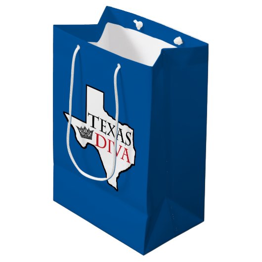 Texas DIVA Medium Cadeauzakje (Voorkant Gekanteld)