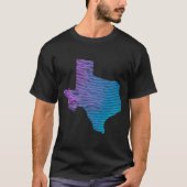 Texas Division Elevation Map of Texas Topography T-shirt (Voorkant)