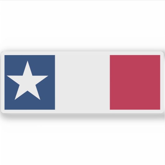 Texas Dodson-vlag Sticker (Voorkant)