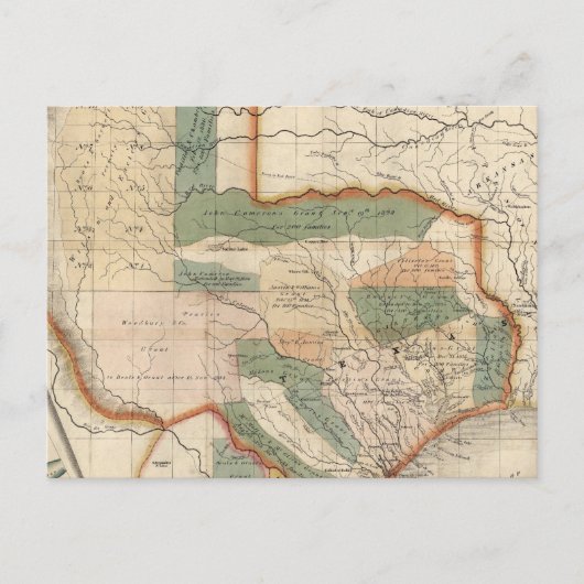 Texas, door David H Burr Briefkaart (Voorkant)