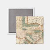 Texas, door David H Burr Magneet (Voorkant / Achterkant)