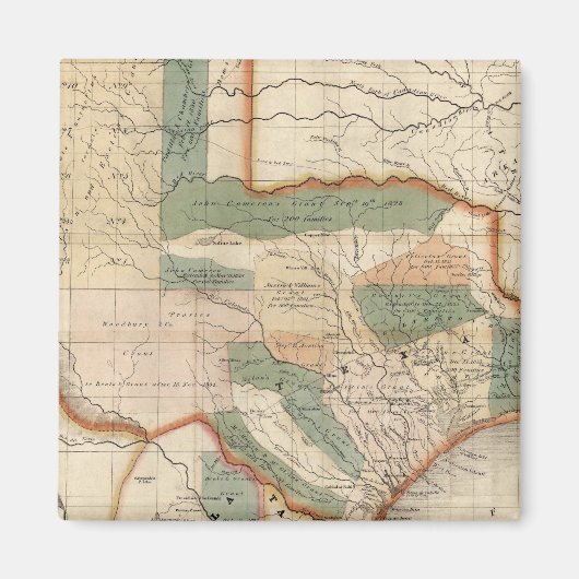 Texas, door David H Burr Magneet (Voorkant)