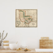 Texas, door David H Burr Poster (Keuken)